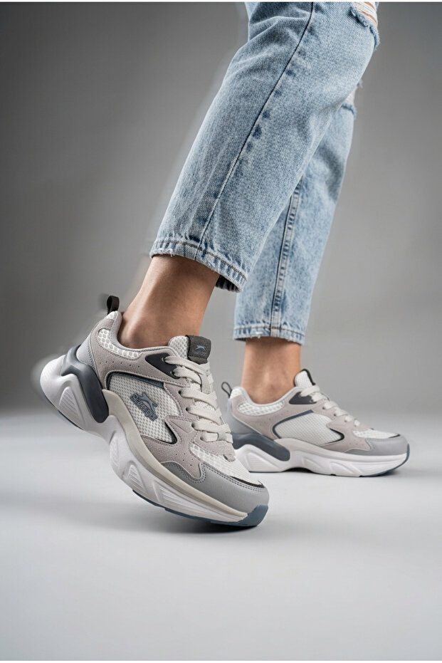 ® I Wind Premium Series Women's Sneaker Walking Running Shoes White / Gray