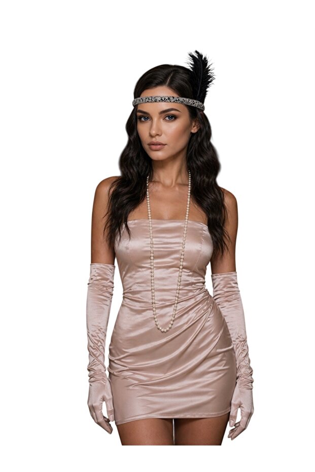 Gatsby Crown with Feather Details and Stone Design, Stone Crown, Party Crown