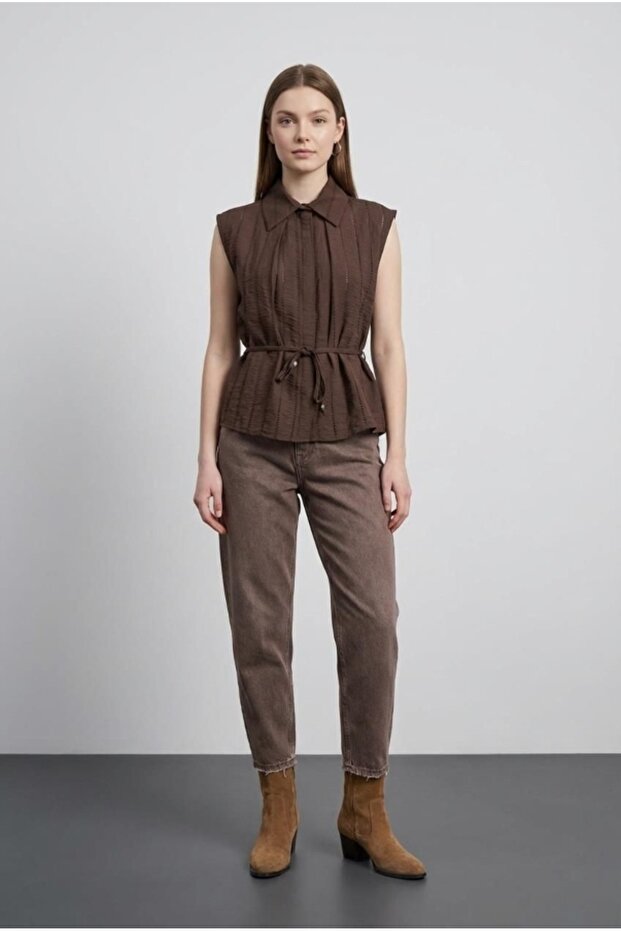 Women's Shirt Gml01479 Brown