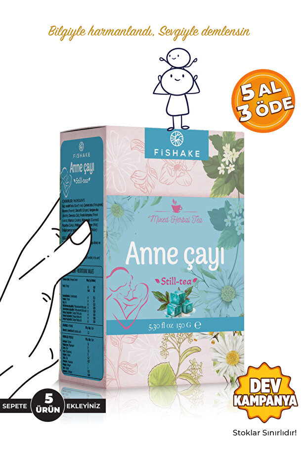 FiShake Emziren Anne Çayı Süt Arttırıcı Bitki Çayı