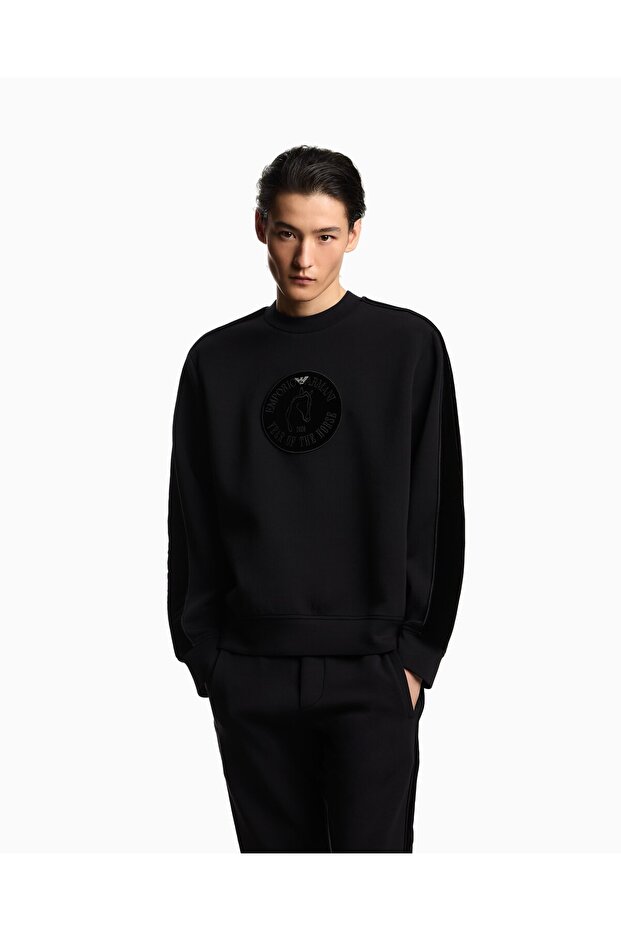 Men's Crew Neck Sweatshirt Black