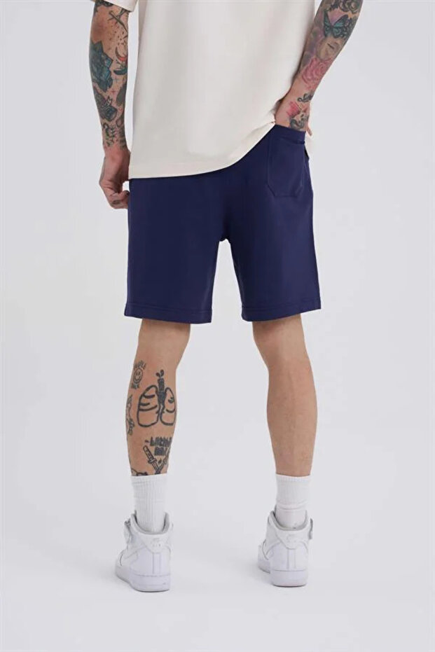 Ανδρικό σορτς Basic Relaxed Midnight Blue - 3