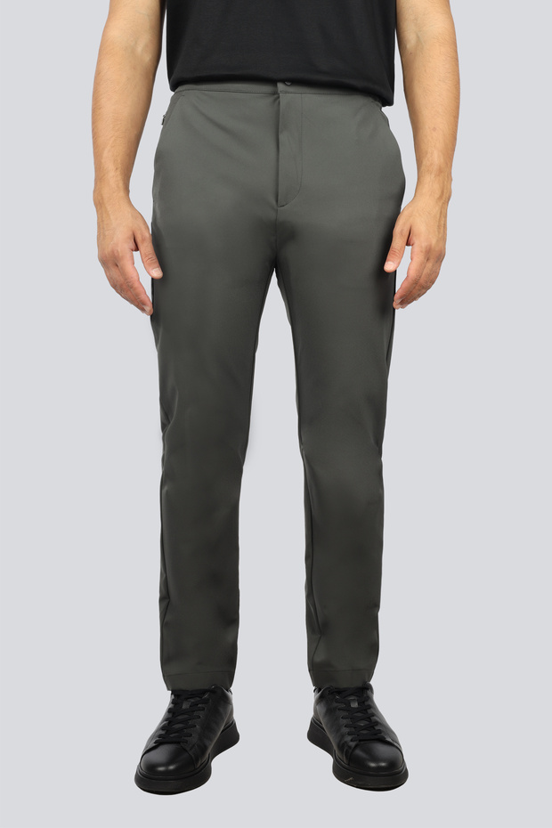 Men's Regular Fit Normal Waist Straight Leg Khaki Trousers 15314091-025
