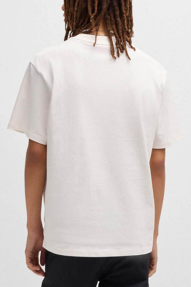 BEYAZ LOGOLU ERKEK T-SHIRT - 2