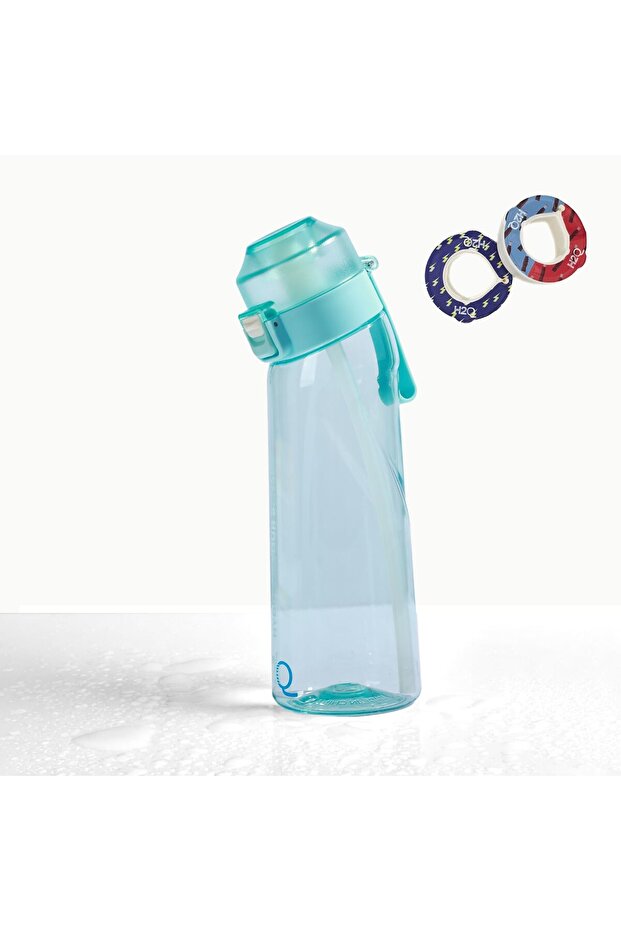 G1 Tritan Air Scented Water Bottle, 650ml, Baby Blue, Leakproof Flask, 2 Free Random Scented Pods