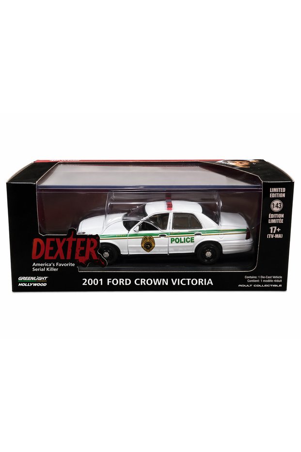 Hollywood Dexter 1:43 2001 Ford Crown Victoria Miami Police Car