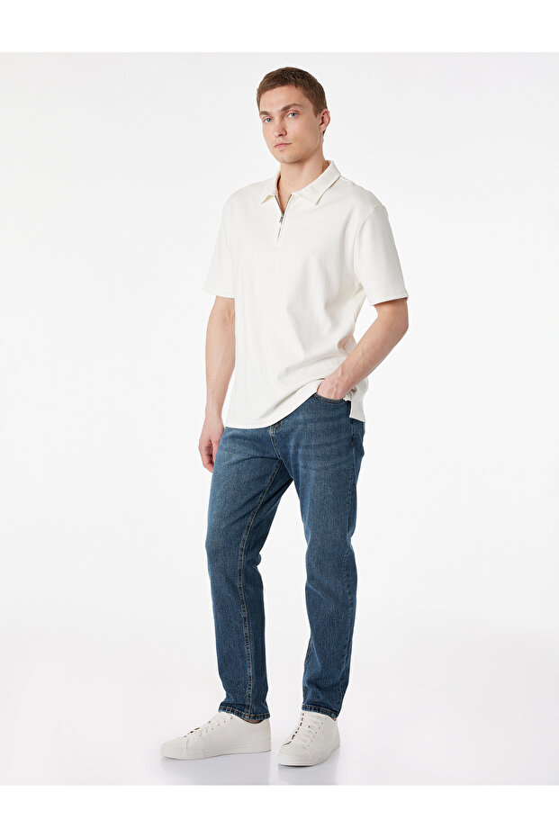 Regular Fit Cotton Lu Tapered Jean Pants - Joe Jean
