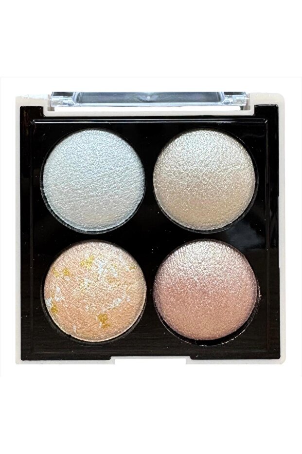 Anylady Intense Pigmented 4-Piece Illuminating Palette – Radiant, Silky Baked Highlighter Set