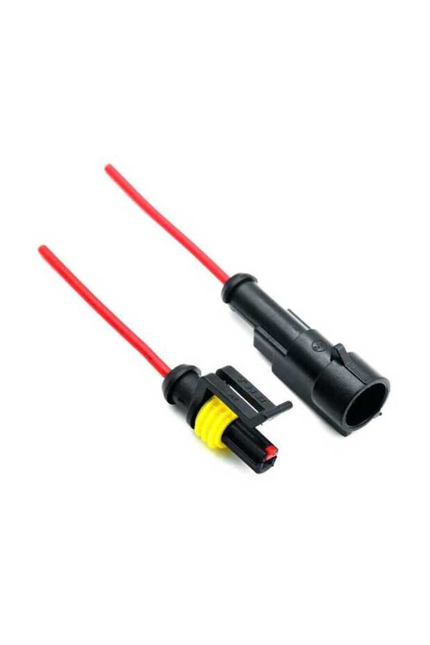 1-Pin Waterproof Connector Kit with Cable