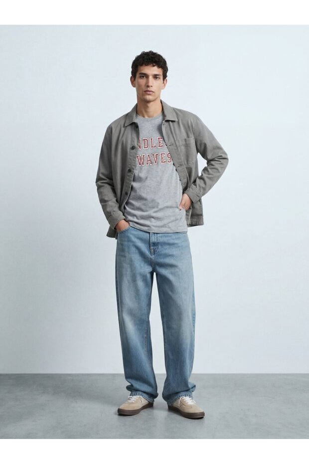 Printed Gray T-shirt