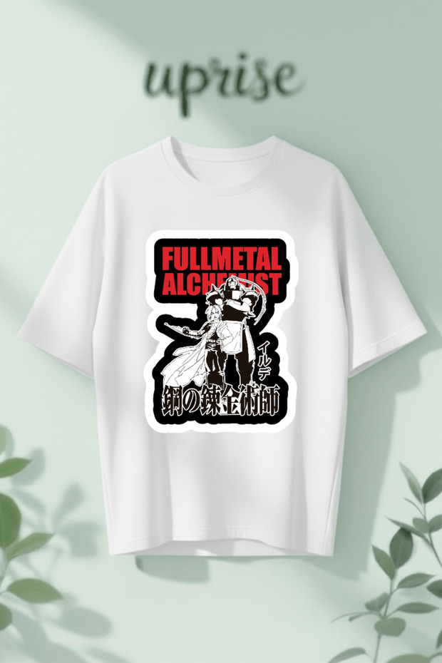 Fullmetal Alchemist Printed Cotton Oversize T-Shirt