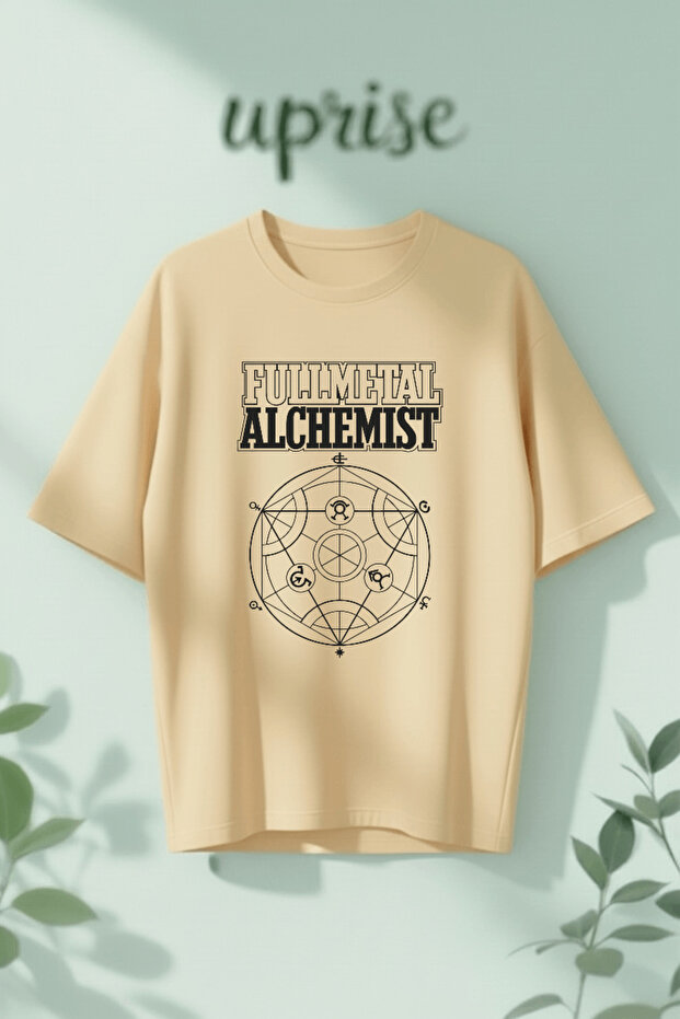 Fullmetal Alchemist Printed Cotton Oversize T-Shirt