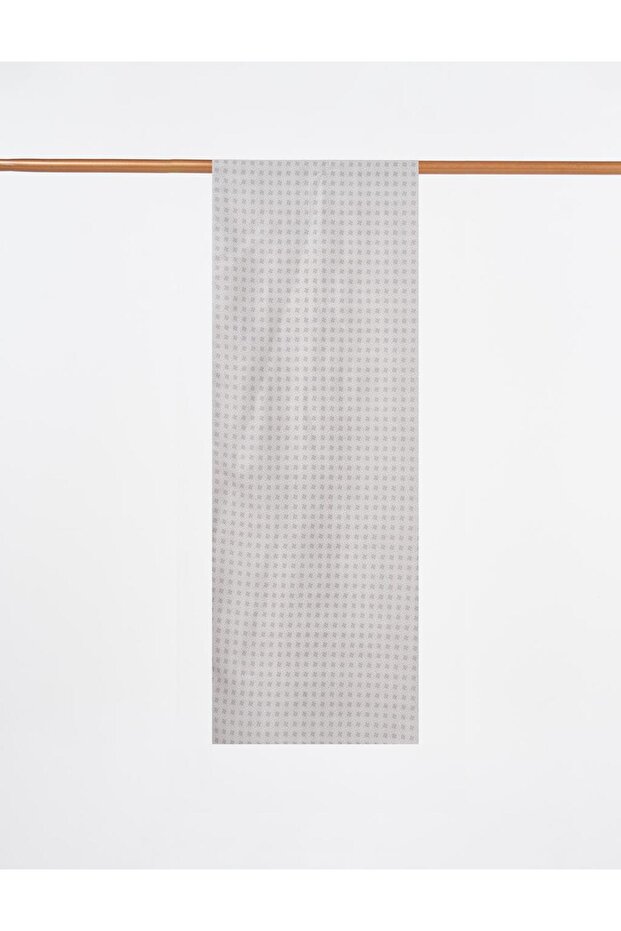 Checkerboard Pattern Shawl Mink - 1