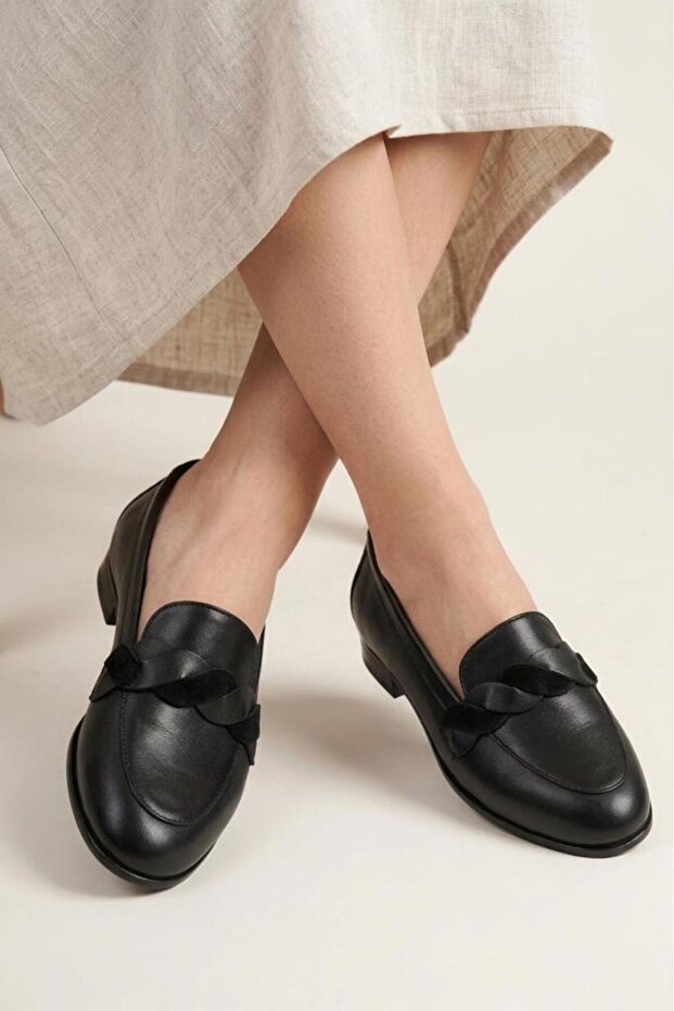 Ps-201 Women's Genuine Leather Loafer Shoes