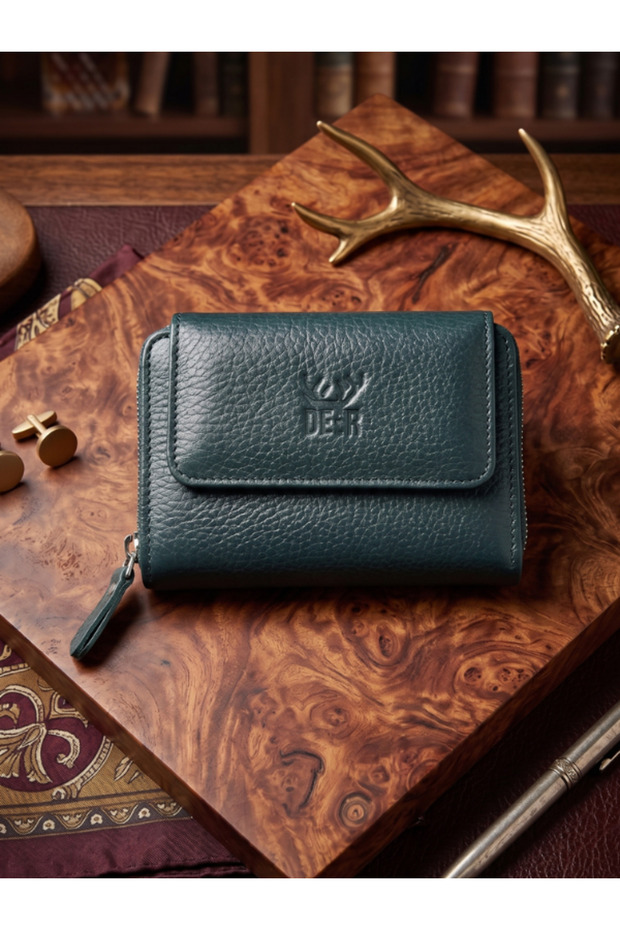 Grand Model Zippered Genuine Leather Women's Wallet Mother's Day Gift