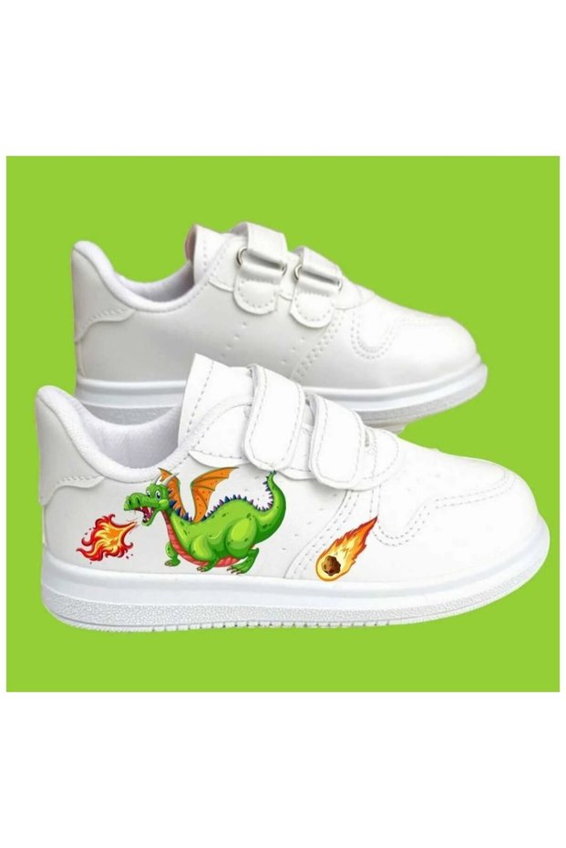 Printed Children's Sports Shoes with Band Sneaker