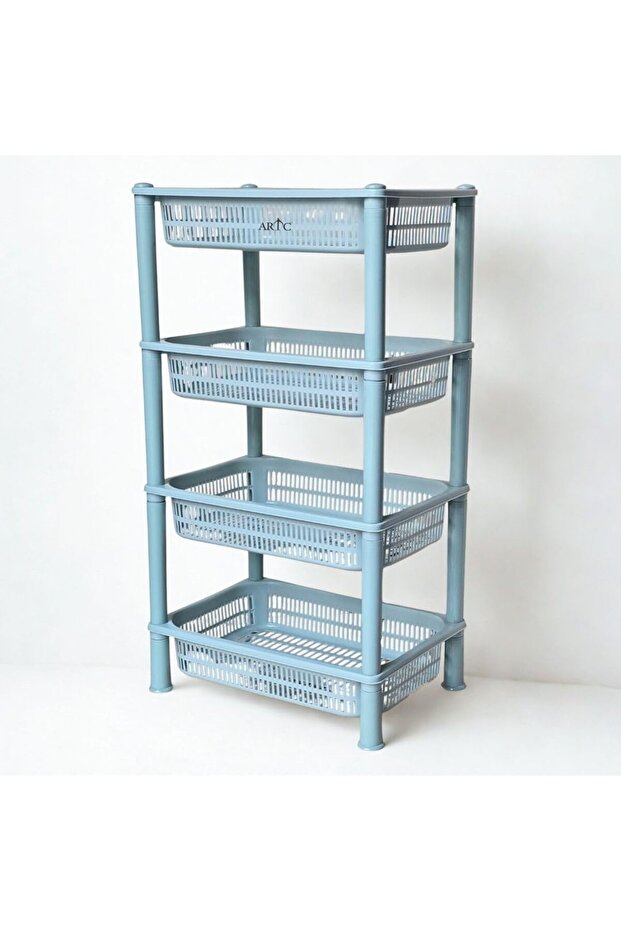 Vegetable Storage Rack (Light Blue, 4-Tier)