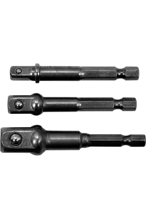 3-Piece Hex Adapter Set 1/4, 3/8, 1/2