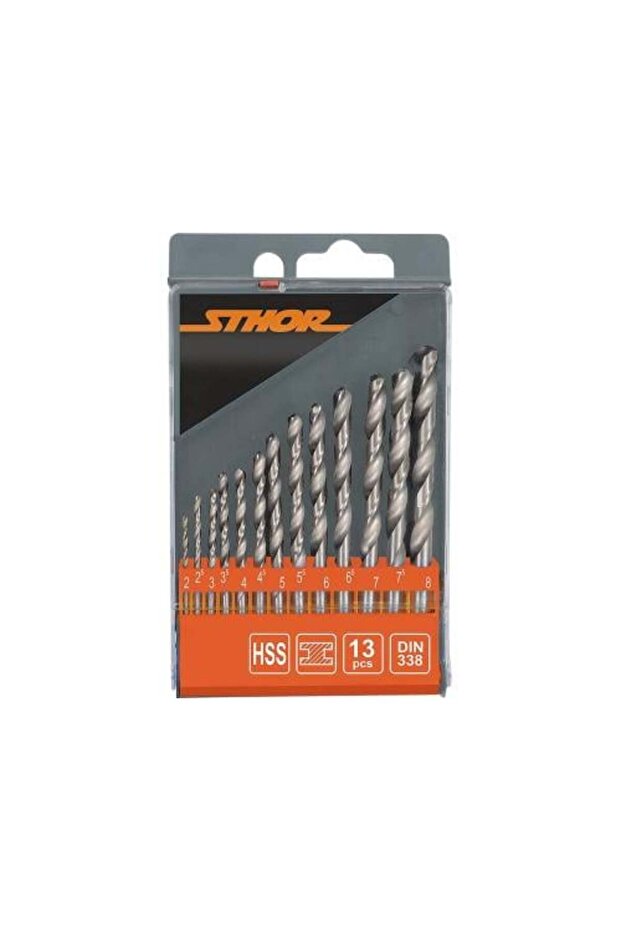 100% Original Hss 2-8mm Twist Drill Bit Set/13Pcs/Set