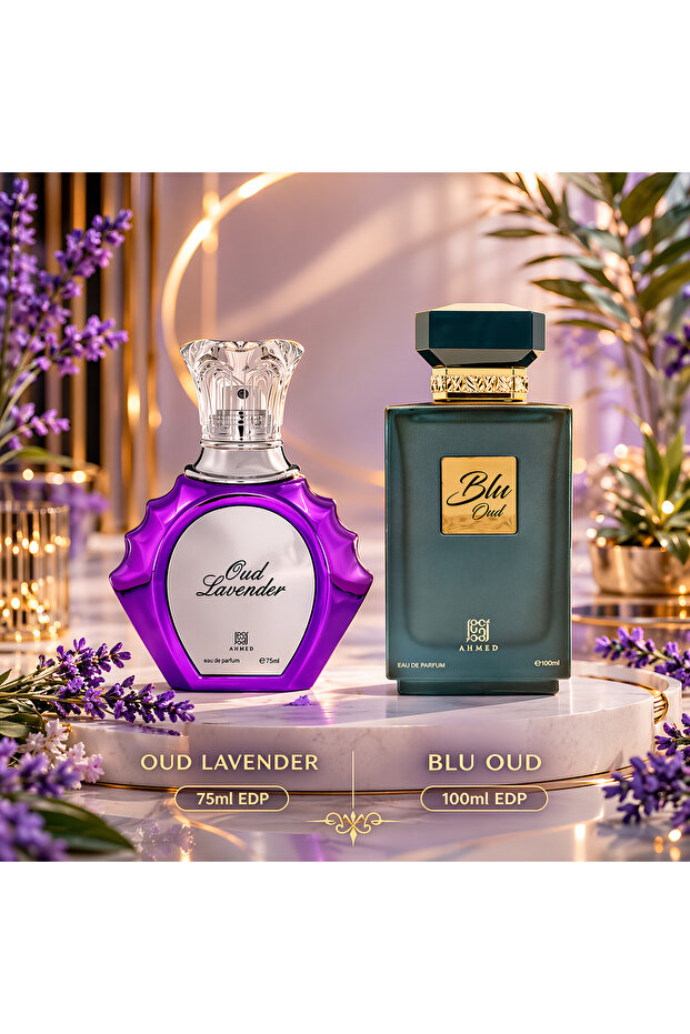 Oud Lavender 75ml EDP with Blu Oud 100ml EDP Special Combo Fragrance Perfume Set for Men & Women