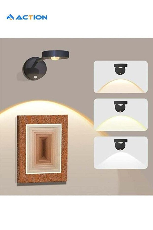 مصباح جداري LED بمستشعر حركة على شكل عين القطة