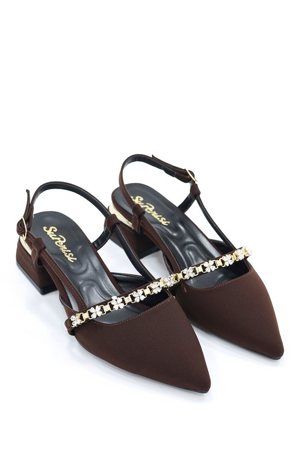 Sup 3647 Ankle Strap Shoes with Buckle Detail