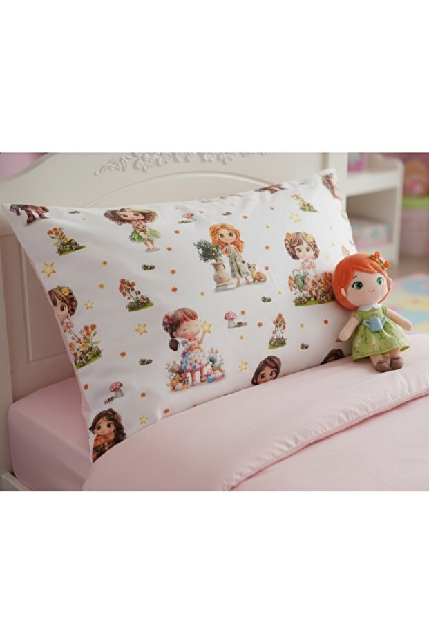 Princess Pillowcase 50X70 cm – 100% Cotton, Soft and Breathable Single Cover