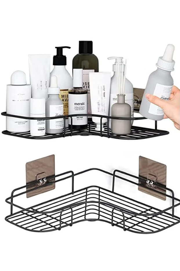 2Pcs Corner Shower Shelves