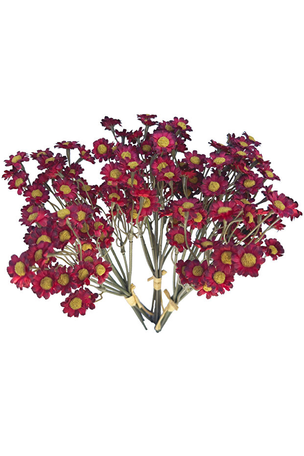 Artificial Chamomile Flower Branches, 3 Stems 25cm Faux Wildflowers for Home Office Wedding Decor