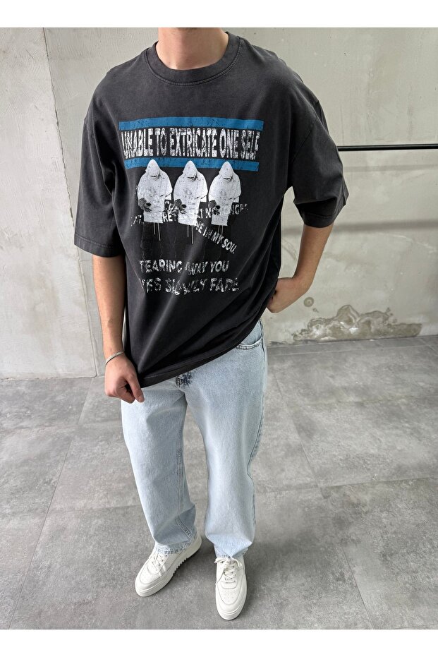 Figure Printed Washable T-Shirt