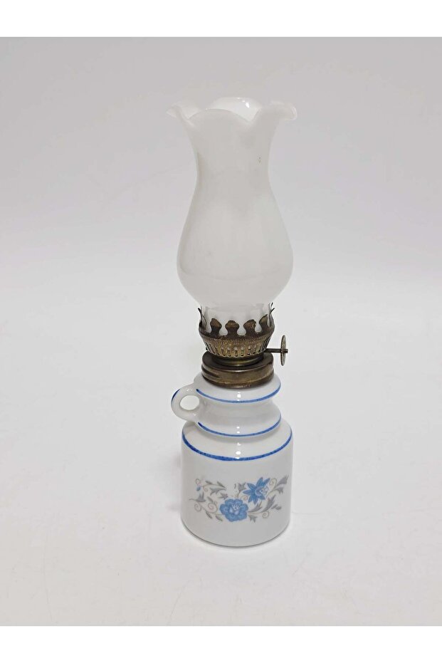 Floral Patterned Antique Porcelain Gas Lamp 029