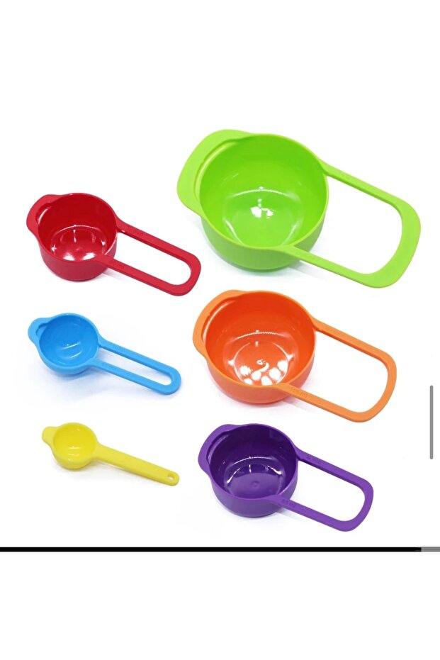 Cake Pastry Cookie Preparation Measuring Cup Set 5-Piece Plastic Practical Measuring Tool