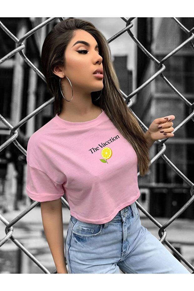 The Vacction Printed Crop T-Shirt 1Ut3