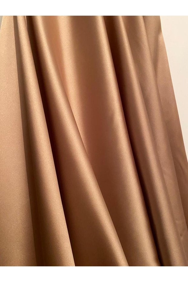 Evening Dress Flowy-Fluid Acetate Satin