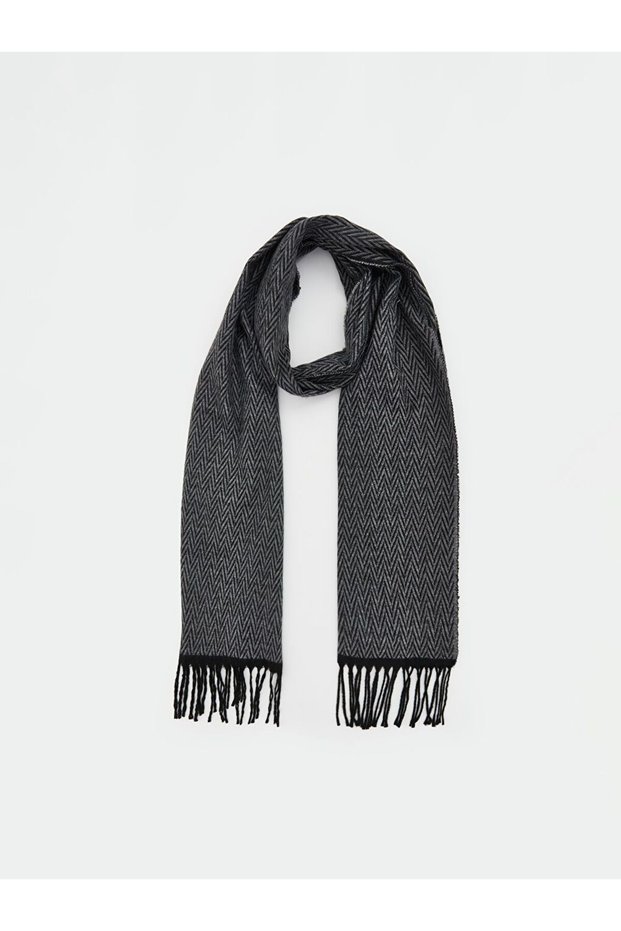 LCW ACCESSORIES Tassel Detailed Patterned Men's Scarf