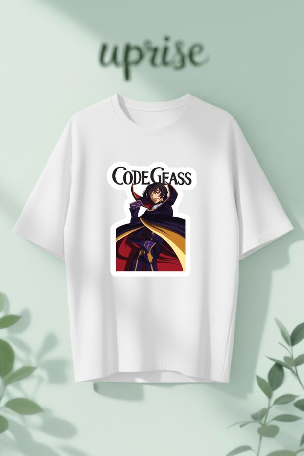 Code Geass Printed Cotton Oversize T-Shirt