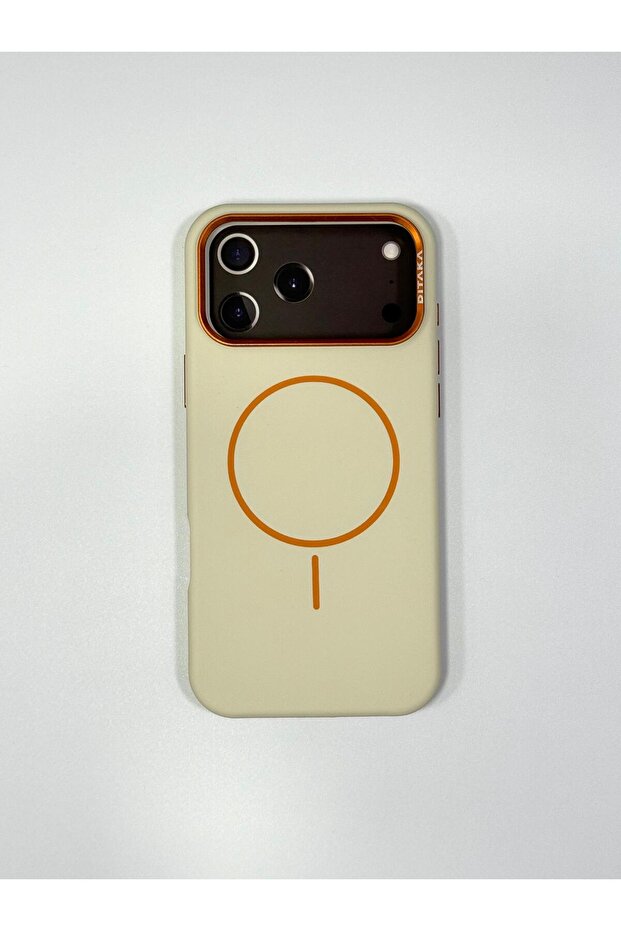 Ditaka Luxury MagSafe Case for iPhone 17 Pro - Metal Camera Lens Protector Matte Silicone Cover