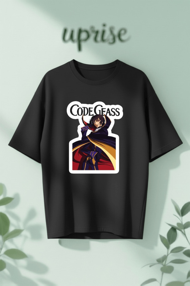 Code Geass Printed Cotton Oversize T-Shirt