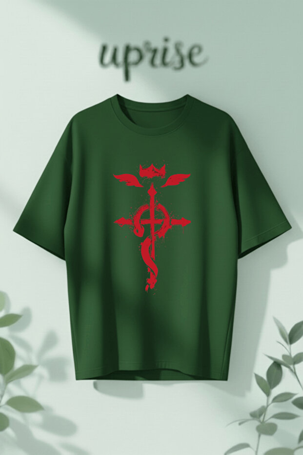 Fullmetal Alchemist Printed Cotton Oversize T-Shirt