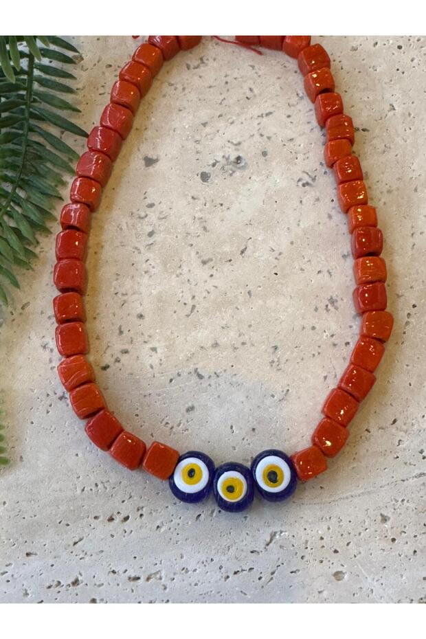 Glass Bead Natural Stone Pearlescent Necklace