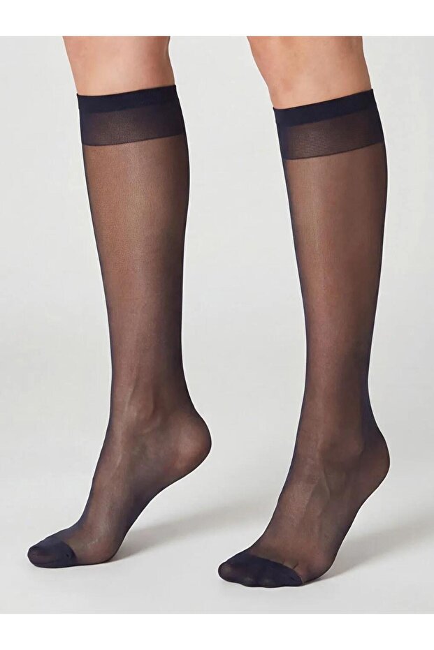 15 Denier Women's Knee High Socks 2-Pack (S6)