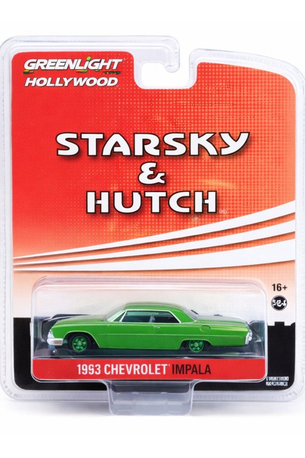 1:64 Starsky and Hutch 1963 Chevrolet Impala Green Machine Full Chase
