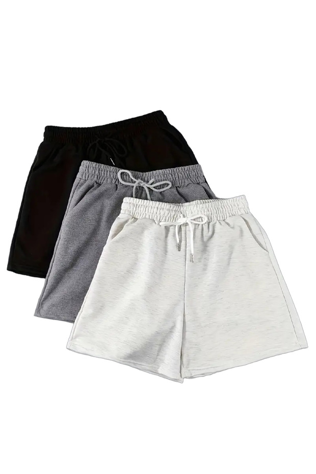Unisex Relaxed Fit Jersey Sports Shorts, 3-Pack