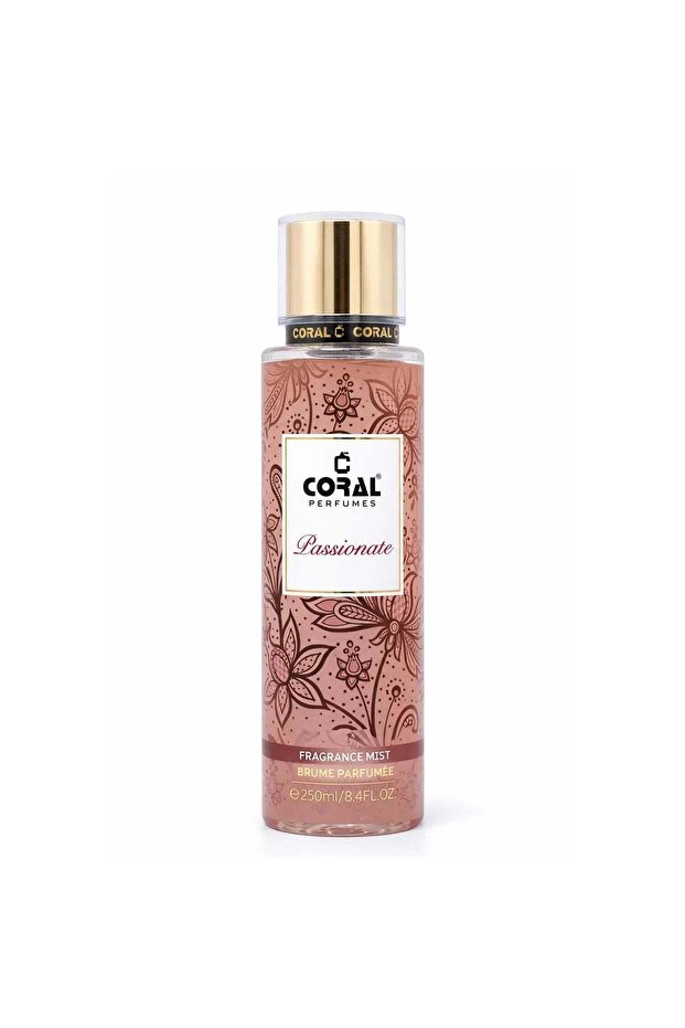 Coral Passionate Fragrance Mist For Women - 250ML | Long-Lasting Floral Scent | Refreshing, Romantic Body Mist & Daily Wear | Made in Dubai by