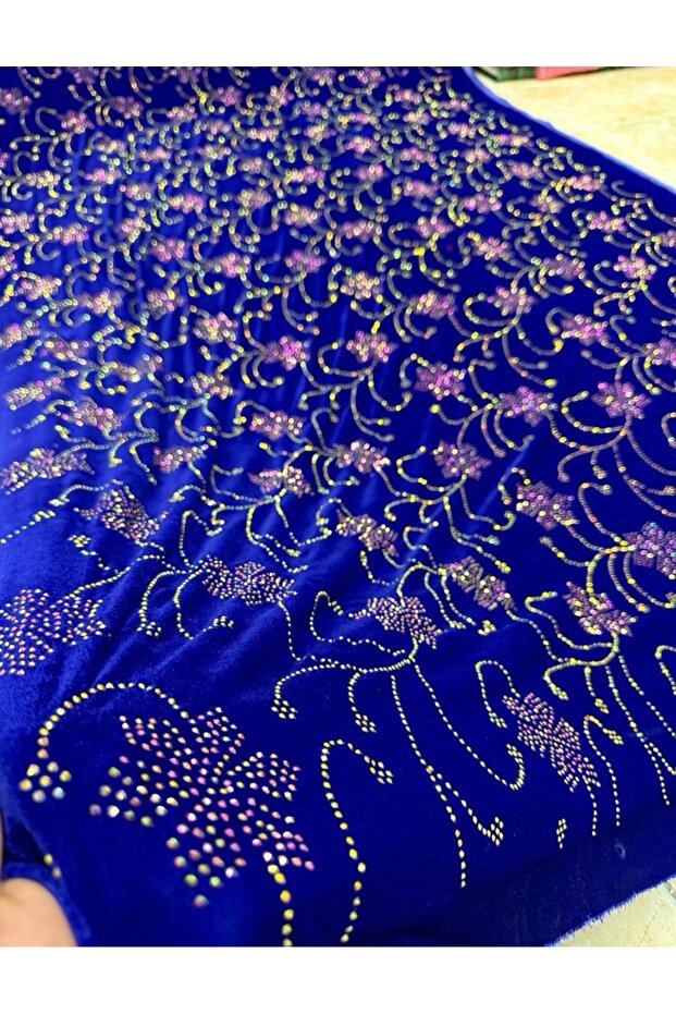Dubai Stone Velvet Fabric
