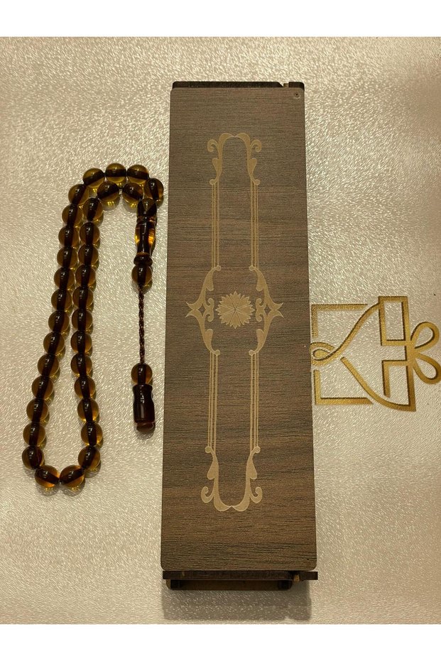Round Cut Boxed Amber Prayer Beads