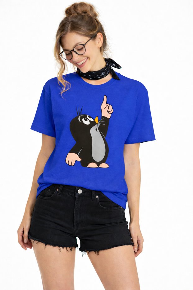 Cute Penguin Character Printed Unisex Oversize T-Shirt – Cotton Crew Neck Casual T-Shirt