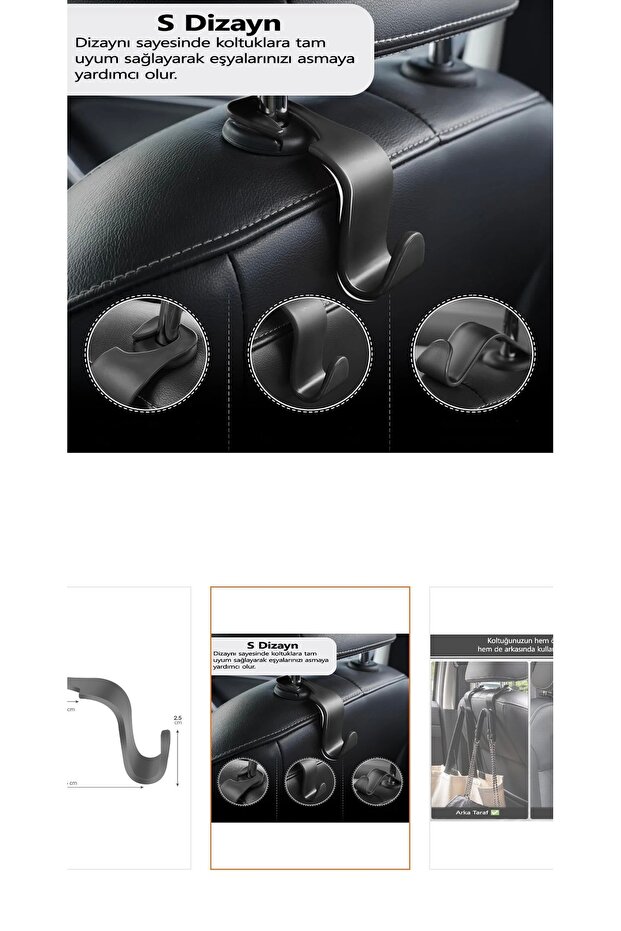 Mini Logo Auto Back Seat Hanger Bracket Phone Holder