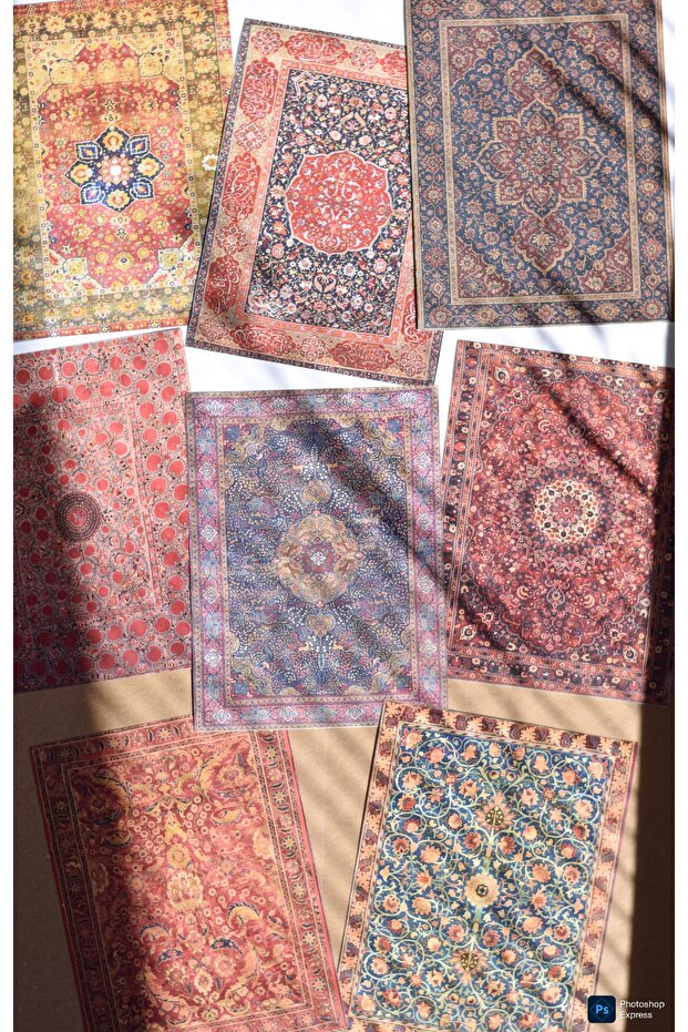 ملصق بنمط السجاد التقليدي (11 × 16 سم) / سكراب بوك، دفتر يوميات