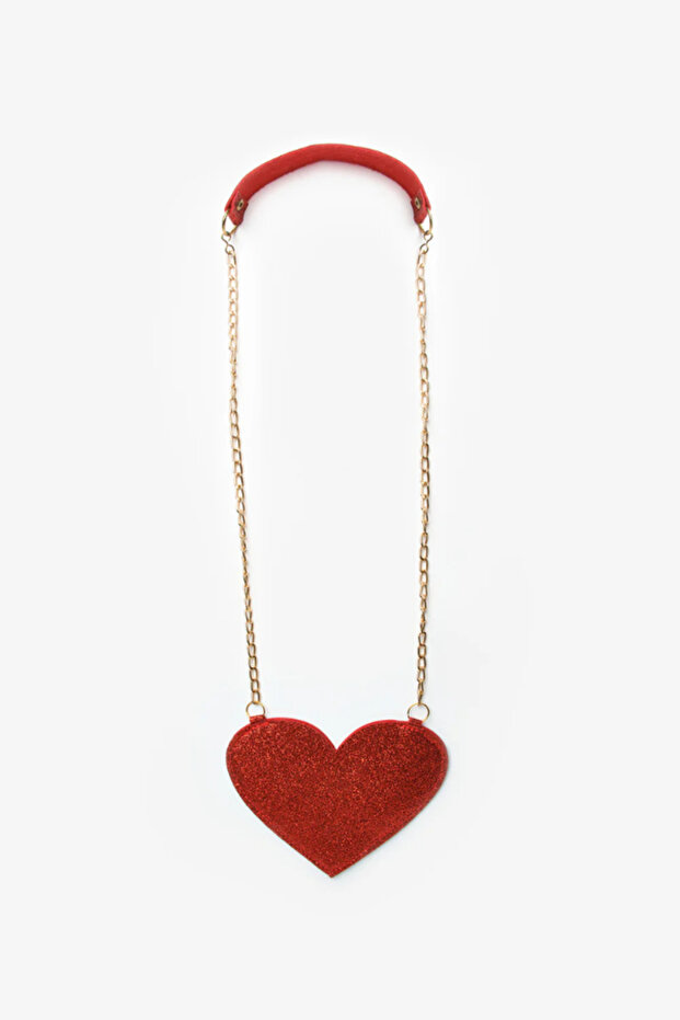 Le Mabelle Girl's Heart Shaped Bag Red